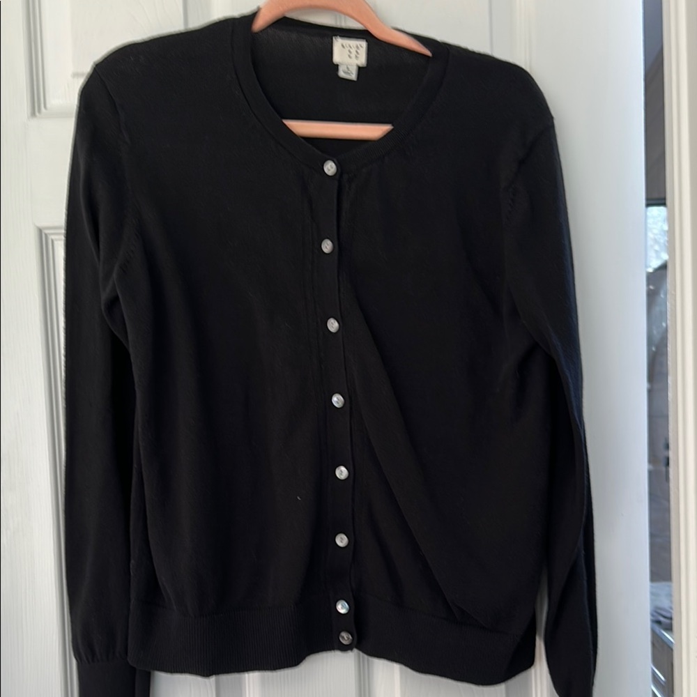 Women's Black Cardigan Sweater